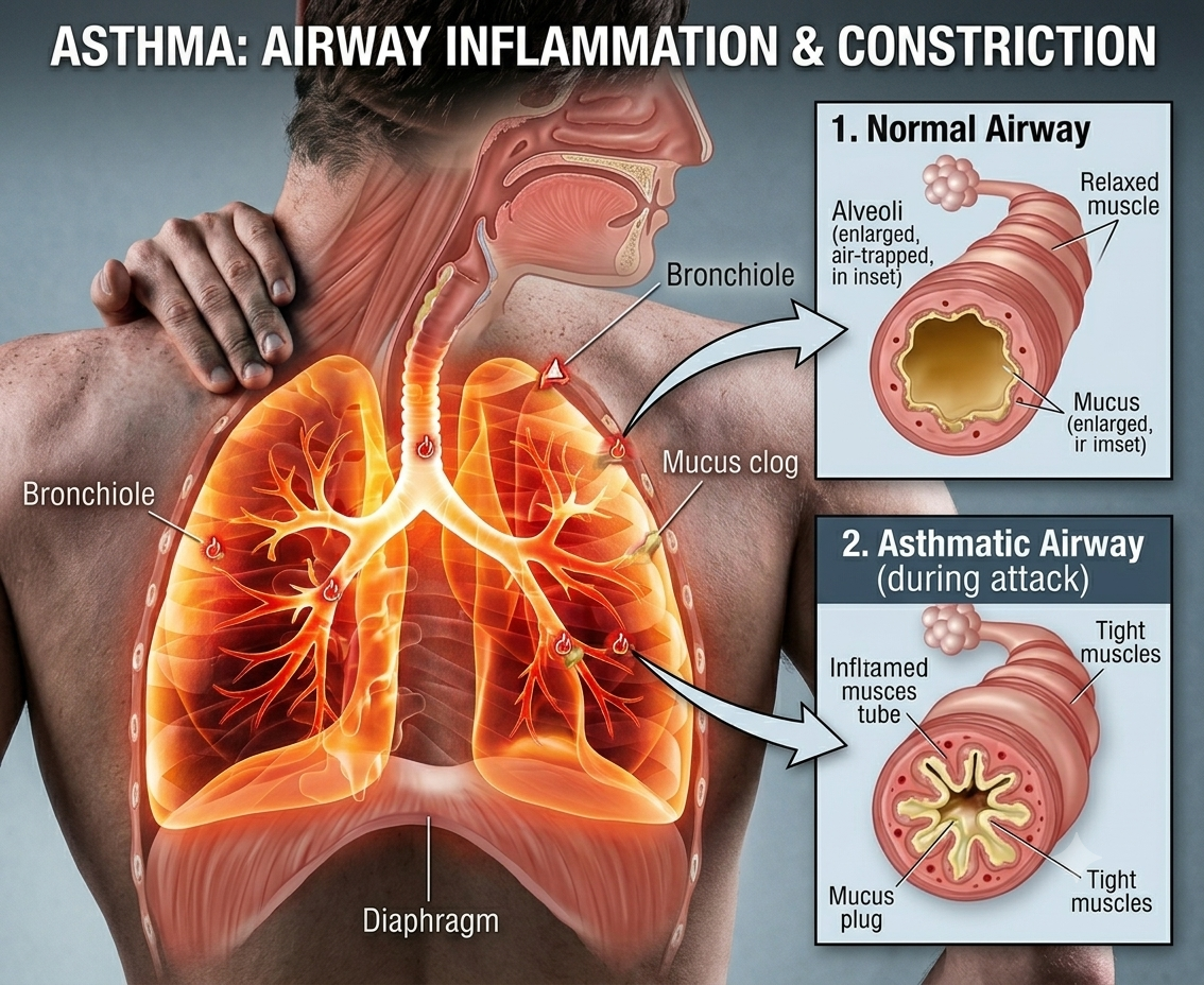 PARALYSIS (अधंरगंग) & ASTHMA (दमा)